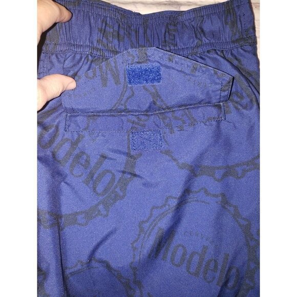 Nwt Mens Modelo Elastic Waist Soft Graphic Print Swim Shorts Blue Size Small - Picture 3 of 4